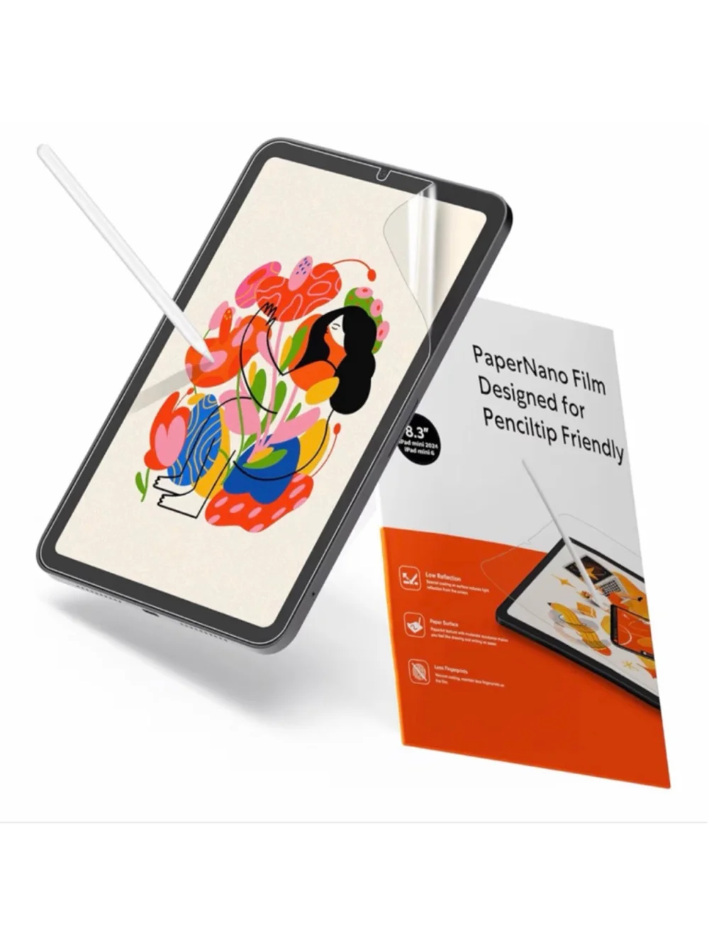 NEW KCT 2 Pk Paperfeel Screen Protector Compatible iPad Mini 7 (A17 Pro) iPad7th